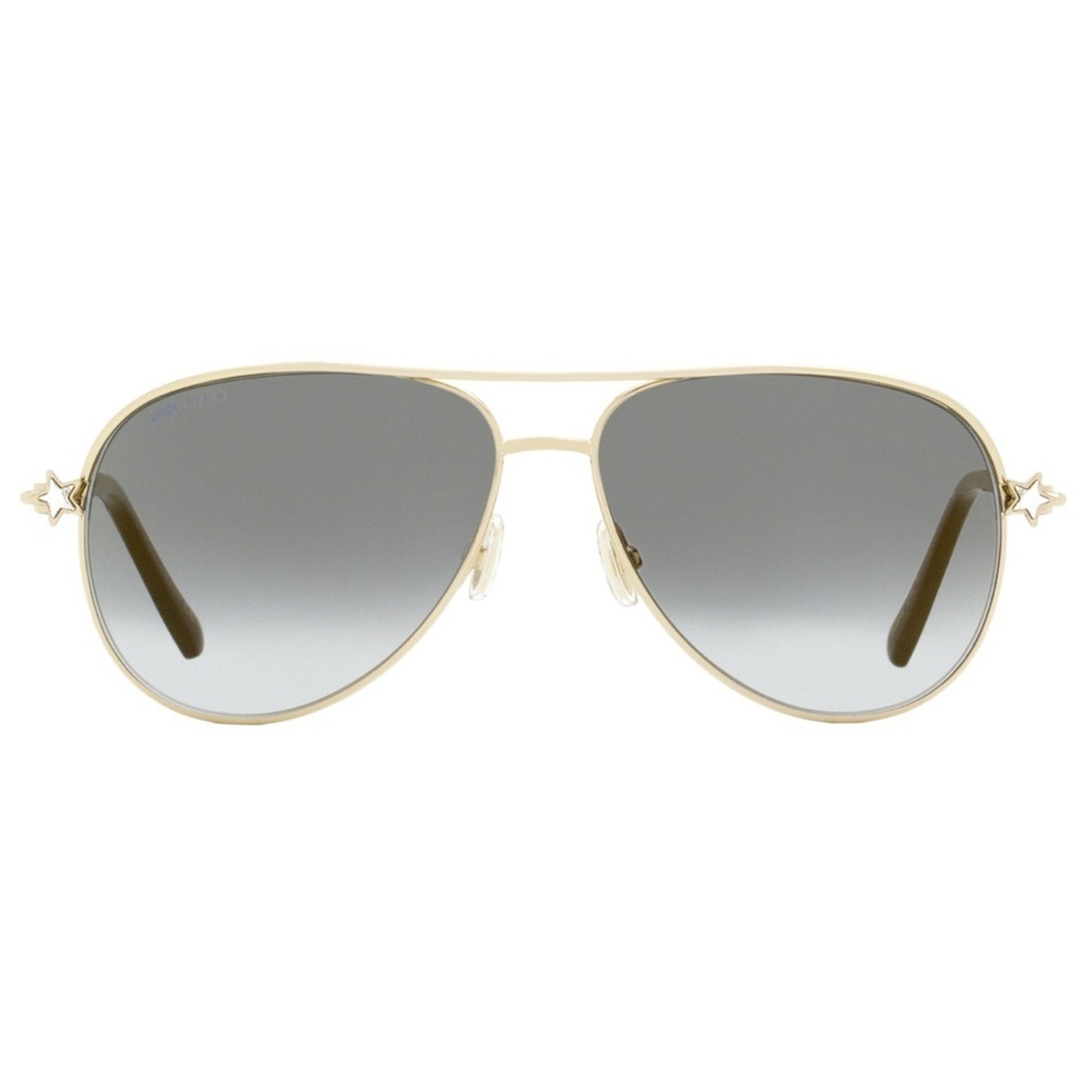 Jimmy Choo Aviator Sunglasses Sansa/S J5GFQ Gold/Black 58mm